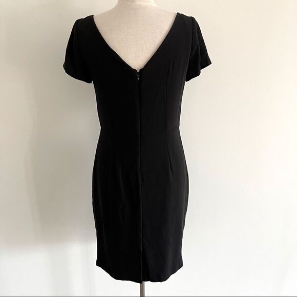 JS Collection Black Cap Sleeve Waist Black Dress - Picture 6 of 9